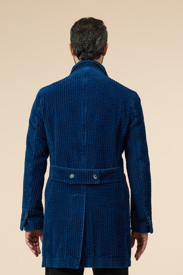 Blue Velvet Overcoat