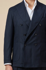 Double Breast Navy Pinstripe Suite