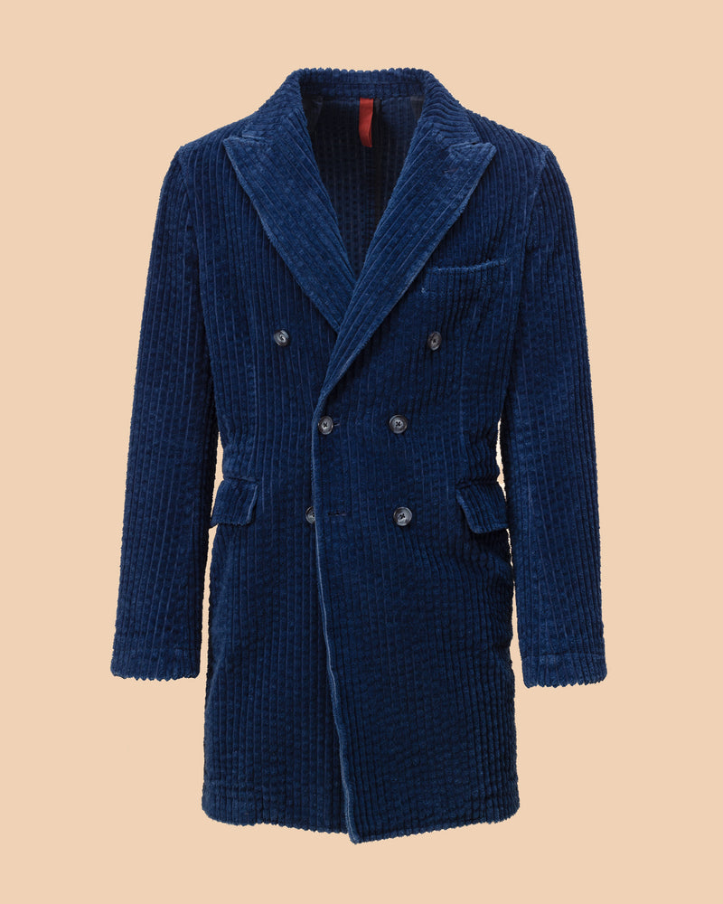 Blue Velvet Overcoat