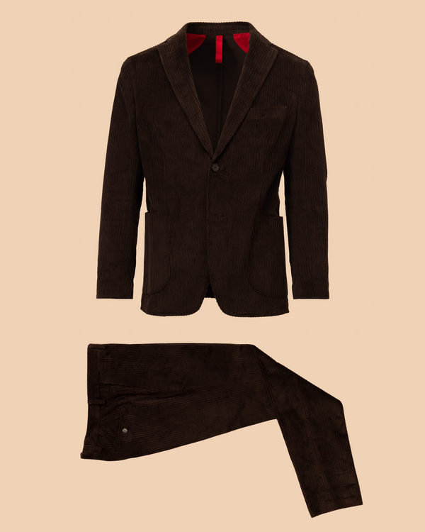 Dark Brown Corduroy Suit