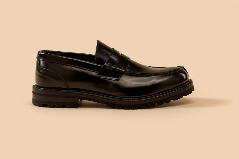 Leather Loafers Black