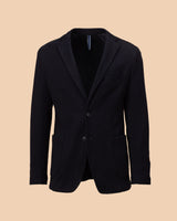 Single Breast Navy Thick Cotton Jacket