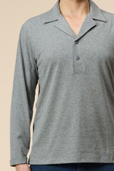Sartorial Long Sleeve Polo Grey