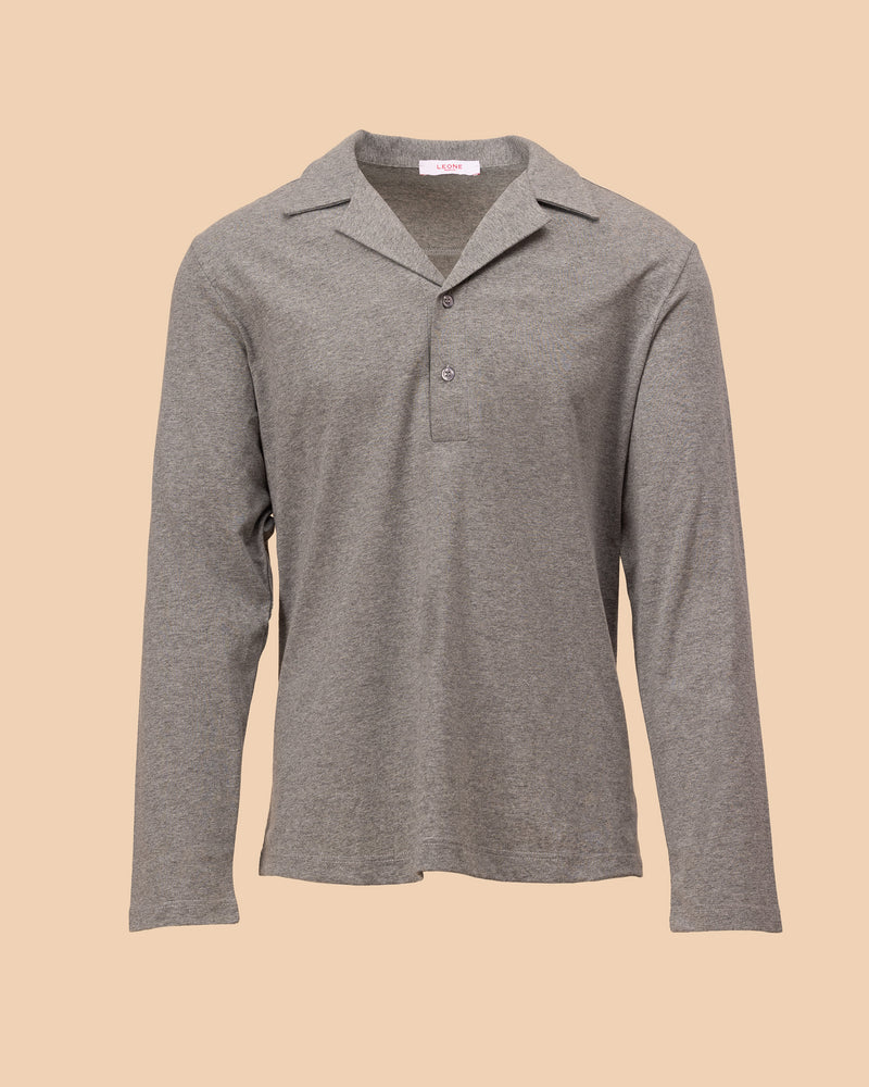 Sartorial Long Sleeve Polo Grey