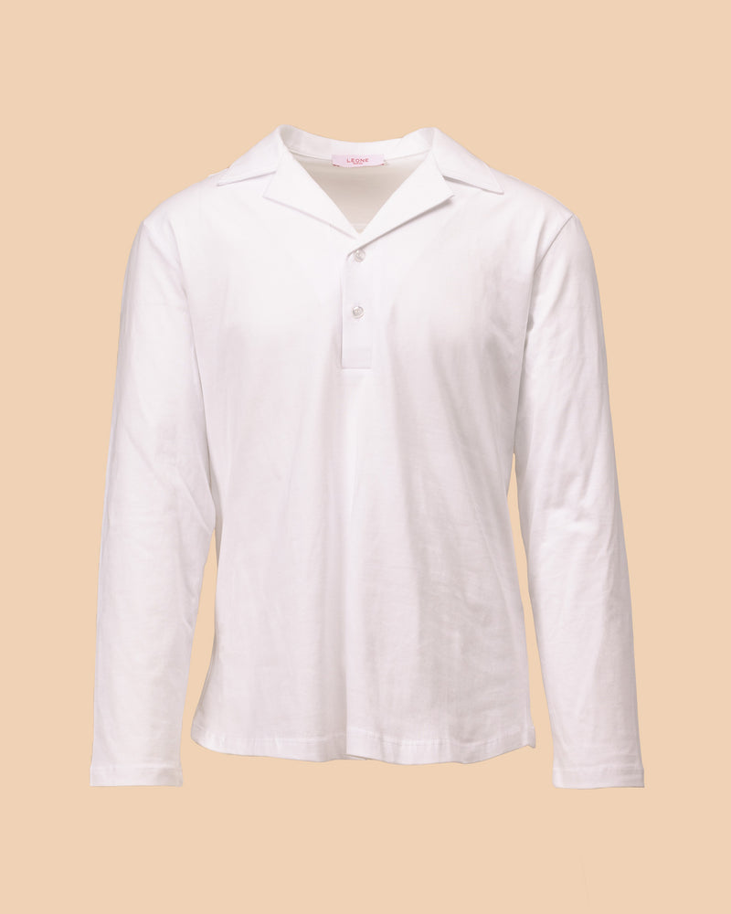 Sartorial Long Sleeve Polo White