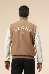 College Varsity Jacket Camel