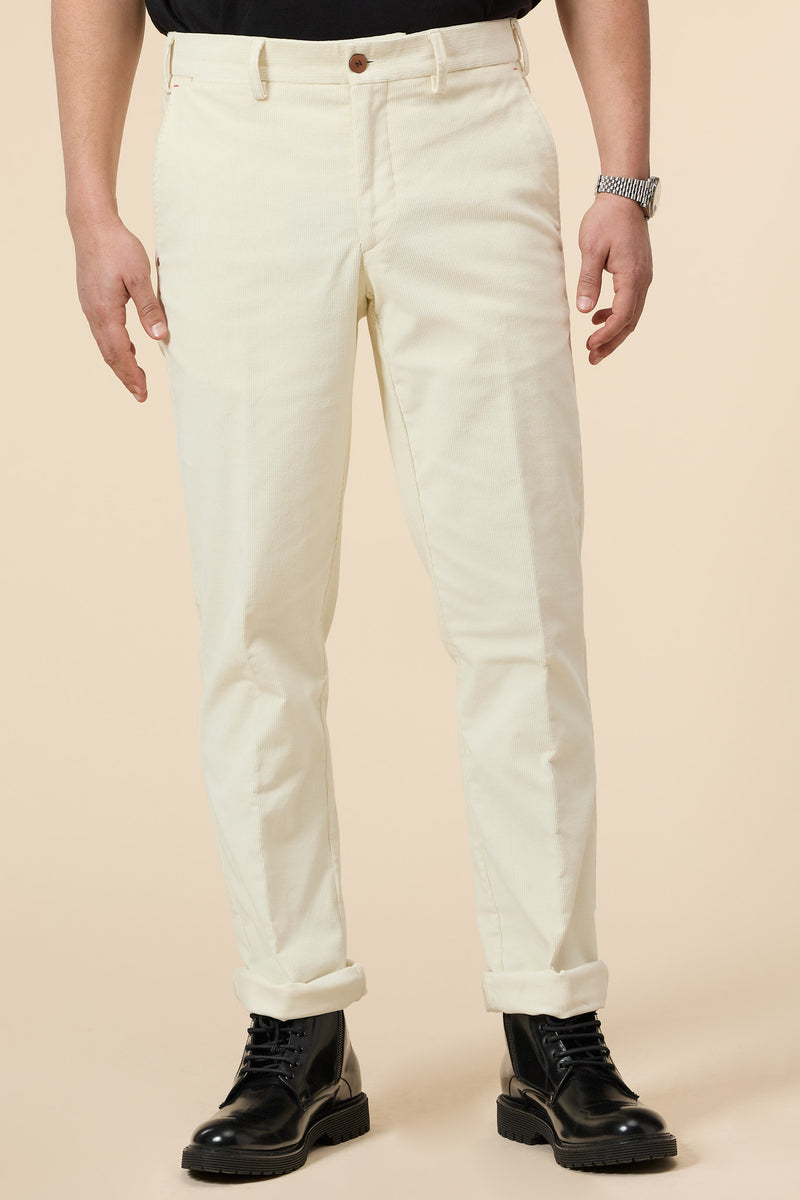 Winter White Corduroy Pants